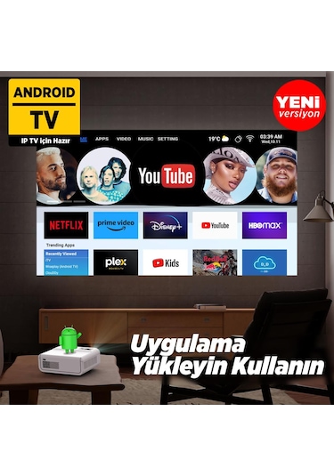 Vankyo Sunspark 500 W 5G 240" Android TV 1080P Destekli Projeksiyon Cihazı
