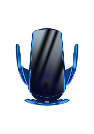 Monyee Mavi Araç İçin 15w Kablosuz Şarjlı Akıllı Sensörlü Telefon Tutucu, 360 Derece Döner, Otomatik Açılma-kapama, Navigasyon Ve Araç İç Gereci