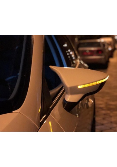 Seat Leon Ayna Kapağı Yarasa Batman Model Pianoblack Parlak Siyah