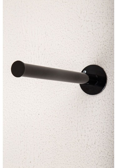 Siyah Metal Duvara Monte Solid Stylish Askılık Elbise Askılığı Konfeksiyon Kıyafet Askılığı Siyah