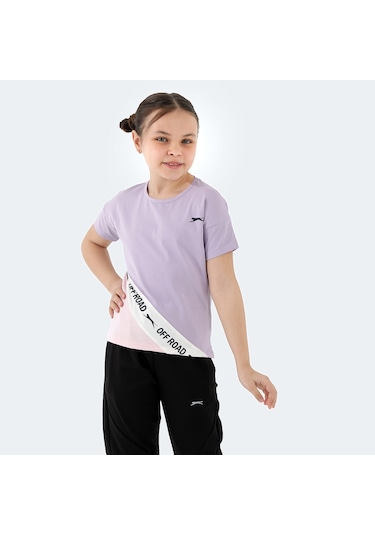 Slazenger PINA Çocuk  Lila Tişört
