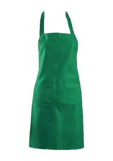 Yeşil Aşınma Önleyici Cepli Önlük Mutfak Pişirme Önlüğü Kalınlaşmak Kolsuz Önlük