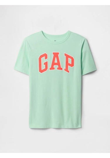 Erkek Çocuk Grafikli T-shirt Su Yeşili-5993 Yeşil