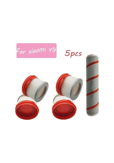 Novahub Hepa Filtre Xiaomi Dreame V9 V9b V10 V8 Xr V10 V11 Kablosuz Süpürgesi Aksesuar Rulo Fırça Kiti Koyu Haki Koyu Haki
