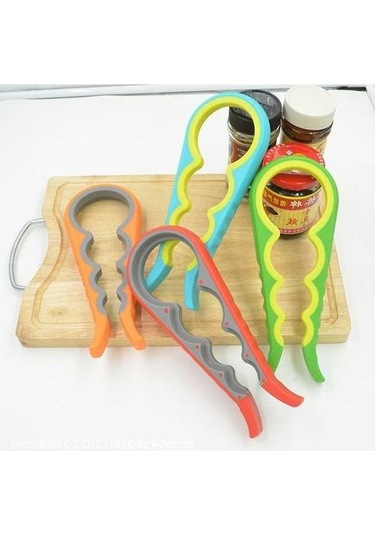 Dancemonkey Yüksek Kapasiteli Dördü Bir Arada Şişe Açacağı-mavi Mavi