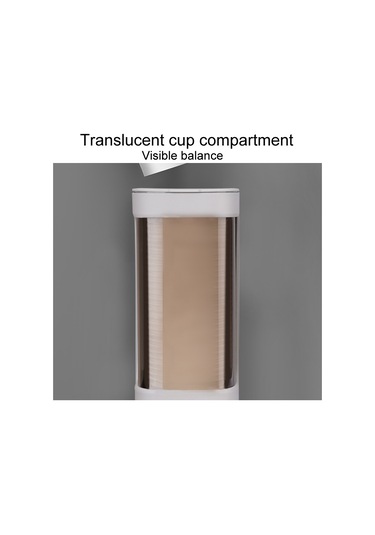 Sones Ev Tipi Tek Kullanımlık Bardak Düzenleyici Su Sebili Toz Geçirmez Duvara Monte Raf, Stil: Çift Silindir Gri Diğer