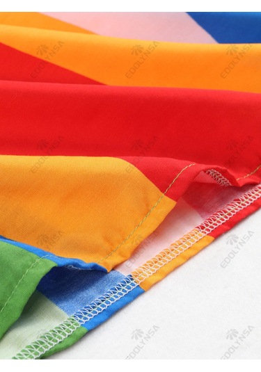 Edolynsa Büyük Beden Kaftan Turuncu Siyah Kırmızı Çizgili Yaz Uzun Plaj Gömlek Elbise Kadın Ev Giyim Kıyafeti Mayo Örtü Bol Kaftan Çok Renkli Edolynsa Büyük Beden Kaftan Turuncu Siyah Kırmızı Çizgili Yaz Uzun Plaj Gömlek Elbise Kadın Ev Giyim Kıyafeti Mayo Örtü Bol Kaftan Çok Renkli