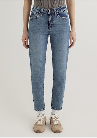 Mavi - Cindy Gold Shape Puslu Indigo Mavisi Jean Pantolon 100277-89183 Mavi