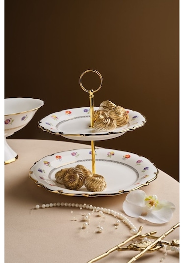 Karaca Royal Bone Diana Katlı Kurabiyelik Gold