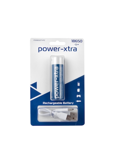 Power-xtra Px18650typc - 3.7v 2400 Mah -18650 - Şarjlı Pil - Type