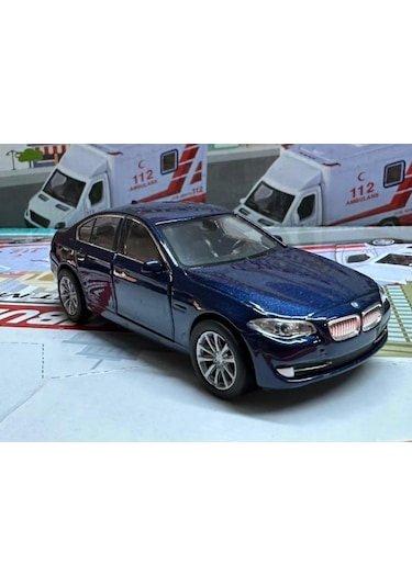 Oyuncak Metal Model Araba 1/36 Çek Bırak Bmw 535i Lacivert