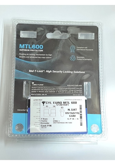 Multlock Mtl600 Yüksel Güvenli Tuzaklı Barel 83 Mm