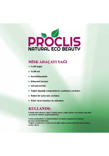 Proclis Misk Adaçayı Yağı 10 ML