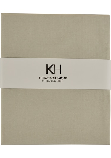 Karaca Home Basic %100 Pamuk Tek Kişilik Lastikli Çarşaf Adaçayı
