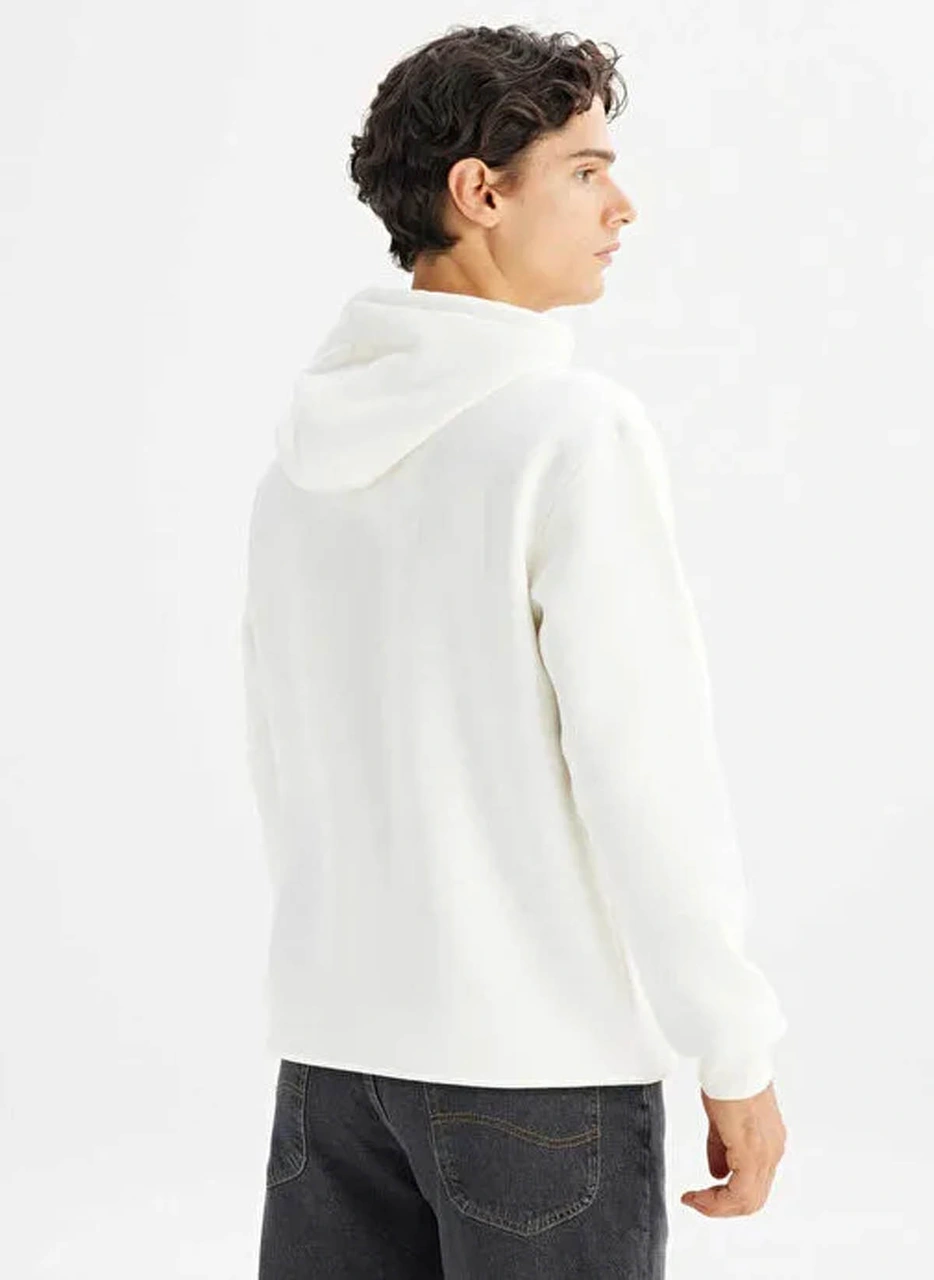 Lee Mid Logo Ekru Erkek Sweatshirt L212302990 Ekru