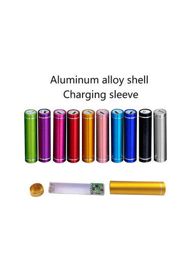 Symbee Yeşil Alüminyum Usb Power Bank Kutu Seti - Kaynaklı, Pil Yok, Kolay Montajlı, Tek Tıklama İle Pil Değiştirilebilir Yeşil