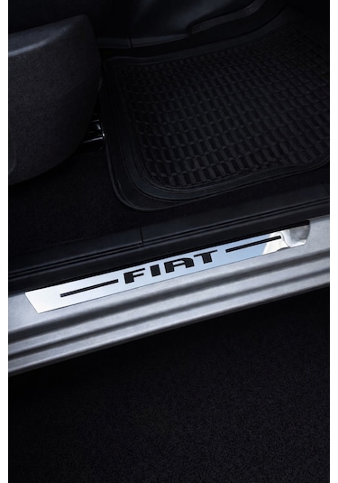 Fiat Uyumlu Özel Kapı Eşik Yazısı Krom