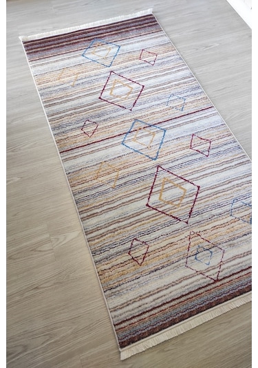 Bambu Dekoratif Renkli Mutfak Halısı Yıkanabilir Salon Halısı-100X300