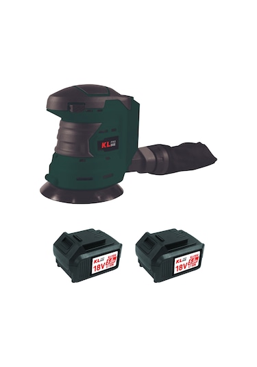 Klpro Klez18-50 18V/5.0Ah. 125MM Çift Akülü Şarjlı Eksantrik Zımpara