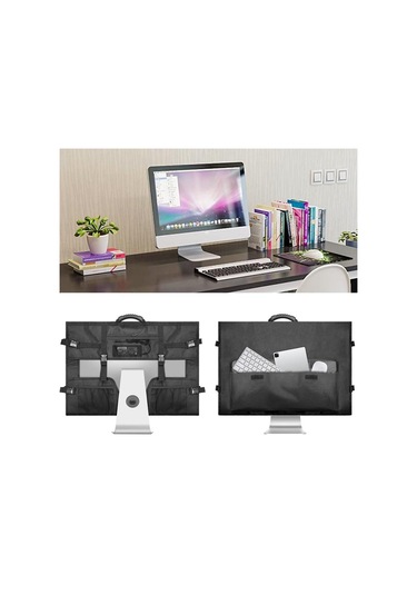 Sones 27 İnç Bilgisayar Dizüstü Bilgisayar Çantası Toz Kılıfı Gri Gri