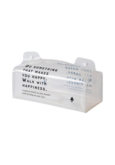 Beyaz Şeffaf Pvc Dikdörtgen Doku Kutusu İskandinav Kutu Mendil Dispenseri Yatak Odası Mutfak Masaüstü Kağıt Peçete Tutucu Organizatör Ev Dekor