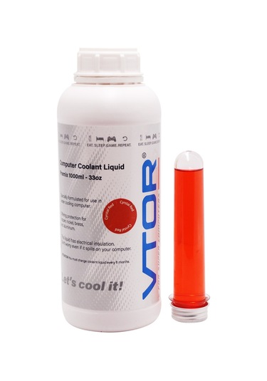 Vtor Bilgisayar Soğutma Sıvısı 1000ML Kristal Kırmızı