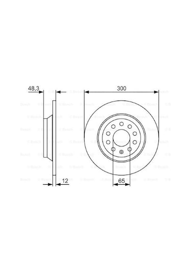 Volkswagen Golf 7 1.6tdı 2012-2020 Bosch Arka Disk 300 Mm 2 Adet