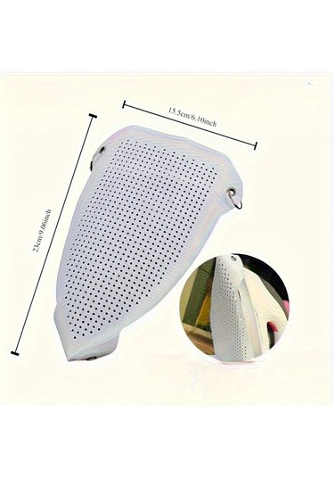 Topnotch Beyaz Ütü Kılıfı - Delikli Teflon Ütü Koruyucu Tüm Kumaşlar İçin Evrensel