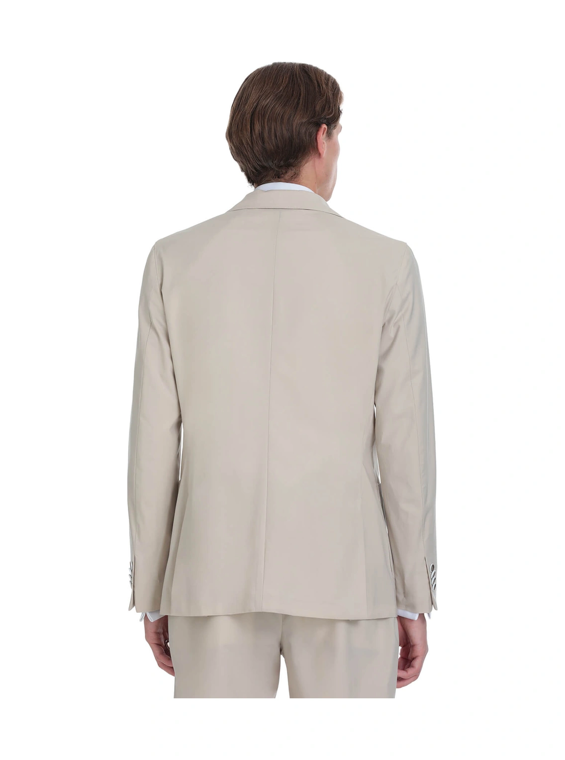 Bej Slim Fit Mono Yaka Casual Takım Elbise Bej