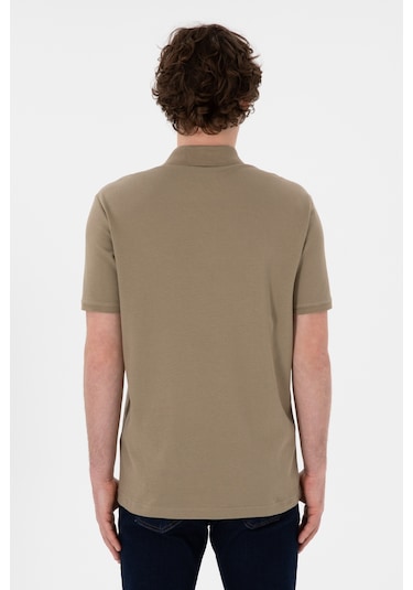 U.S. Polo Assn. Erkek Regular Fit Polo Yaka Haki Basic Tişört 50306007-VR027 U.S. Polo Assn. Erkek Regular Fit Polo Yaka Haki Basic Tişört 50306007-VR027