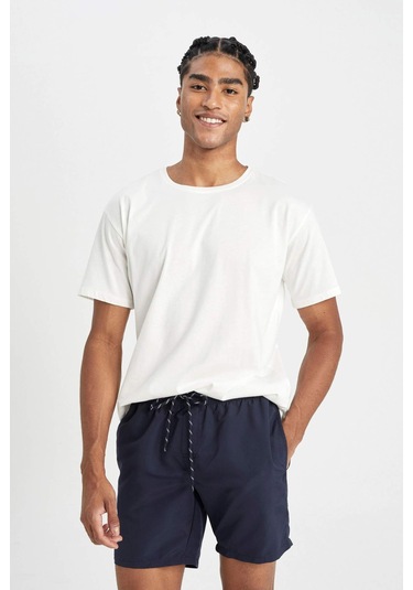 DeFacto File Astarlı Kısa Boy Deniz Şortu N0132AZ24HSIN75