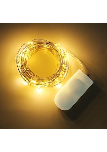 Çok Renkli 1m 2m 3m 5m Led Dize İşıklar Gümüş Tel Peri 10-50 Leds Çelenk Ev Noel Ağacı Düğün Parti Dekorasyon 1m 10leds Çok Renkli