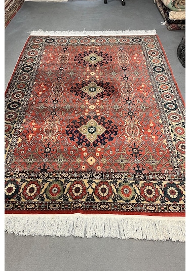 Kırmızı Kayseri Bünyan El Dokuma Cezaevi Deseni El Dokuma Halısı