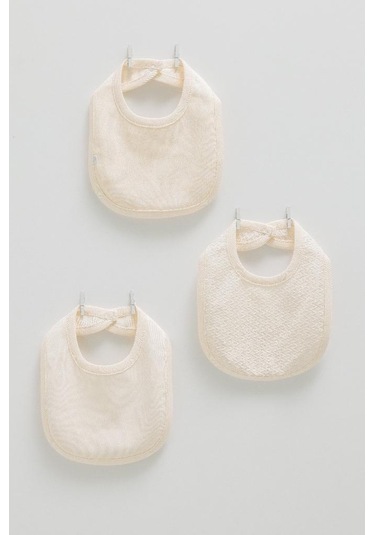 Caramell Pamuk Tiny Lace 3'lü Mama Önlüğü Crml.onk1891 Bej