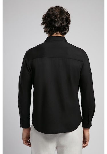 Lee Cooper Joles Erkek Uzun Kol Örme Gömlek-19773 Siyah