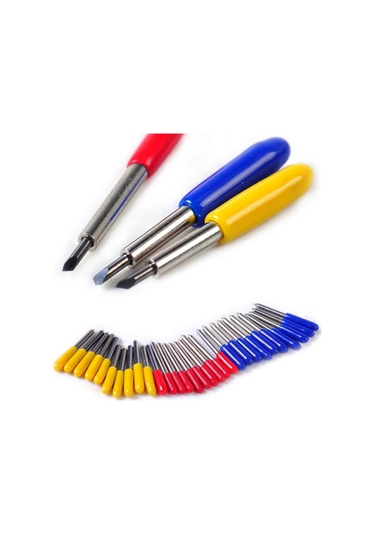 30 Adet 30 45 60 Derece Roland Kesim Plotter Kesici Bıçak Bıçakları Ofset