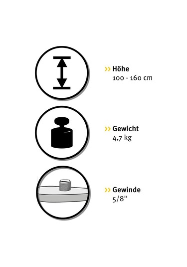 Stabila 07498 Bst-s Sabit Kafalı Yapı Tripodu Üç Ayak