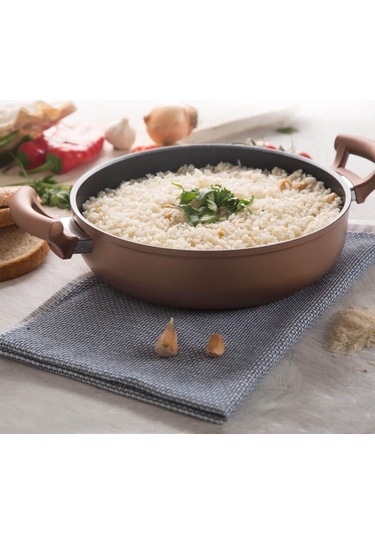 Nehir Titanium Gold 26 CM Sığ Tencere