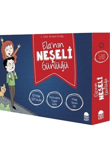 2.Sınıf Okuma Elanın Neşeli Günlüğü 10 Kitap - Mavi Kirpi Yay