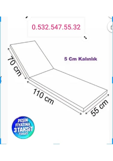 4 Adet Krem Bej Werty Home Antrasit Su Geçirmez Şezlong Minderi 180 55 5 Cm Krem