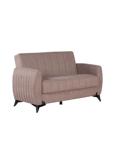 Kilim Mobilya Linda Iki Kişilik Kanepe Yüksek Ayaklı Açık Açık Kahverengi Açık Kahverengi