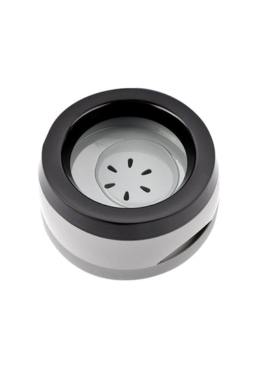 Köpekler İçin Yavaş Besleme Kabı, 750ml, 15,3x18,9x8cm, Gri/siyah