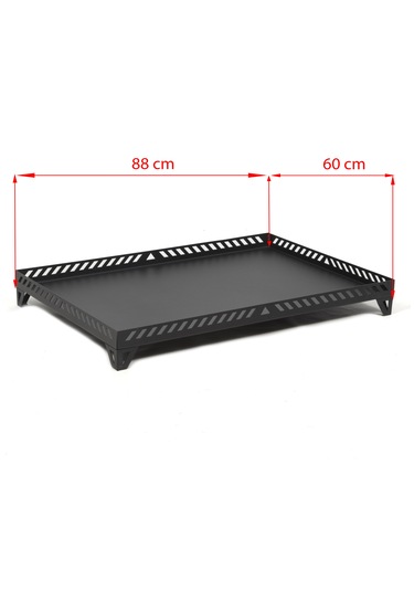 Şömine Altlığı Kalın Şaç Şömine Soba Altlığı 88x60 L Boy