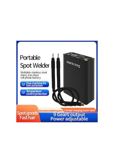 Vkemall Punta Kaynak Makinesi Mini Nokta Kaynak Makinesi Taşınabilir Kendin Yap Nokta Kaynak Makinesi 9 Vites Siyah