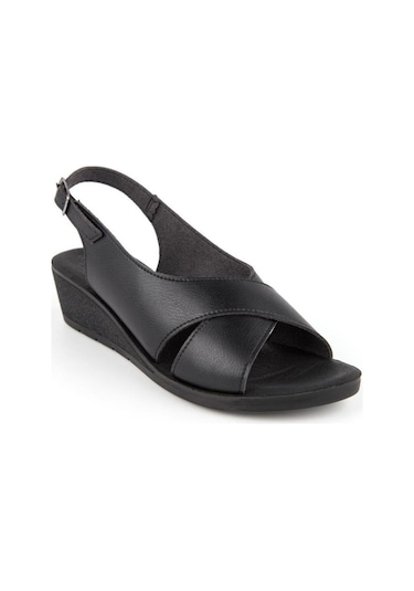 Muya Vienza 31028-001 Anatomik Taban Kadın Sandalet Siyah 36-40 001