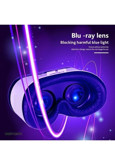 Xuweiwei 2025 Vr Başlığı Y04 Entegre Sinema Ses Zarif Görüntü Siyah Beyaz Rahat Baş Kayışı Kablosuz Oyun Kumandası Batarya Gerektirmeyen