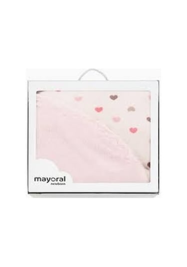 Baskılı Kürklü Battaniye Pembe