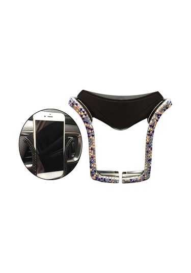 Homyl Şık Köpüklü Parlak Telefon Tutacağı Araç Mavi