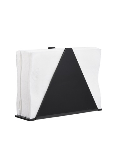 Sones 2 Adet Yx014-2 Akrilik Üçgen Masa Kağıt Havlu Düzenleyici Siyah