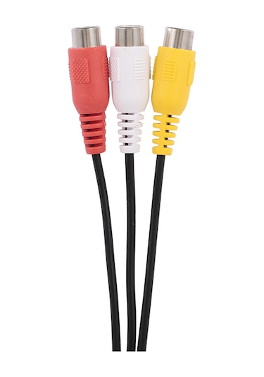 Dofolink 3.5mm Jack'ten 3 Rca Audio Video Kablosu - Erkekden Dişiye Av Adaptörü - Kaliteli Ses Ve Video Bağlantısı